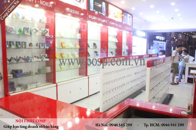 Thiết kế nội thất cửa hàng điện thoại